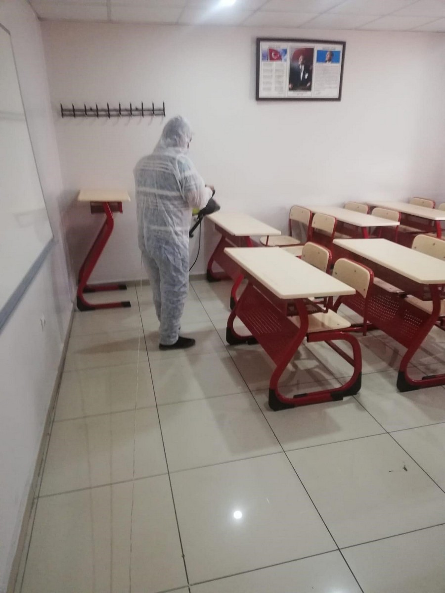 Kurs Merkezimiz Dezenfekte Edildi — Öğrencileriniz Güvenli Ellerde